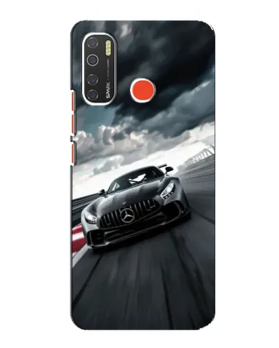 Чохол для TECNO Spark 5 з картинкою «Гоночний Mercedes AMG»