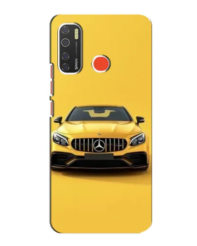 Чохол для TECNO Spark 5 з картинкою «Жовтий Mercedes GT»