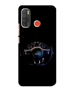 Чохол для TECNO Spark 5 з картинкою «Салон Audi — кермо»