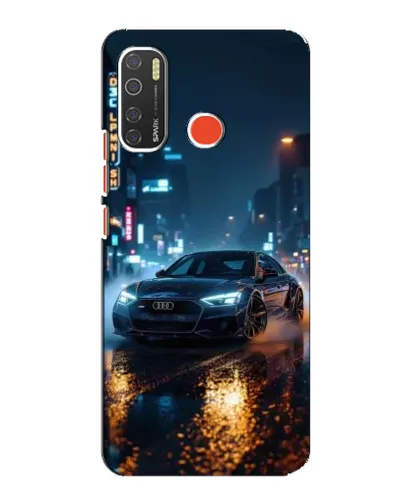 Чохол для TECNO Spark 5 з картинкою «Нічне місто та Audi» Чохол для TECNO Spark 5 з картинкою «Нічне місто та Audi»