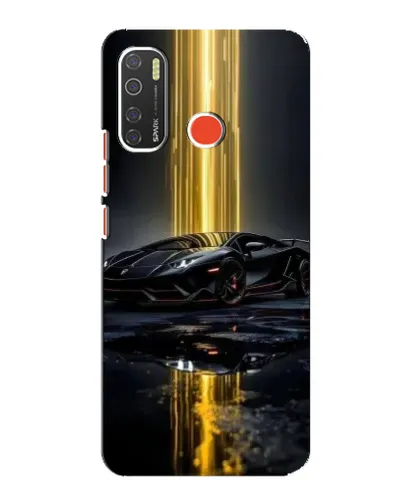 Чехол для TECNO Spark 5 с картинкой «Ночной Lamborghini драйв»