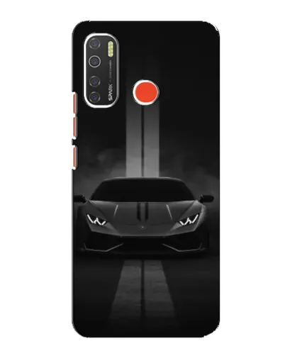 Чехол для TECNO Spark 5 с картинкой «Lamborghini симметрия дорог»