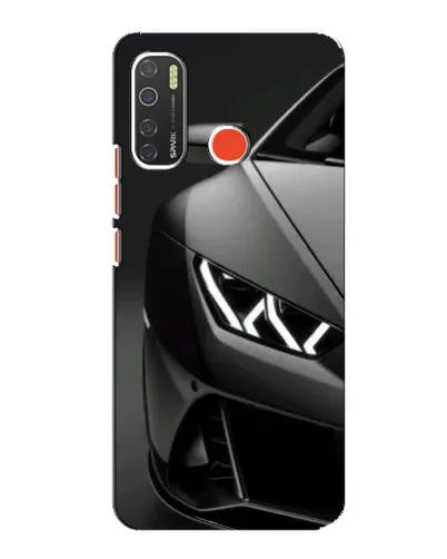 Чехол для TECNO Spark 5 с картинкой «Lamborghini фары детализация»