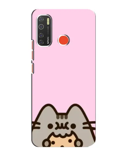 Чохол для TECNO Spark 5 з картинкою «Pusheen та печиво»