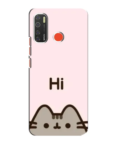 Чохол для TECNO Spark 5 з картинкою «Пушин каже Hi»