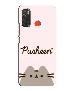 Чохол для TECNO Spark 5 з картинкою «Pusheen логотип»