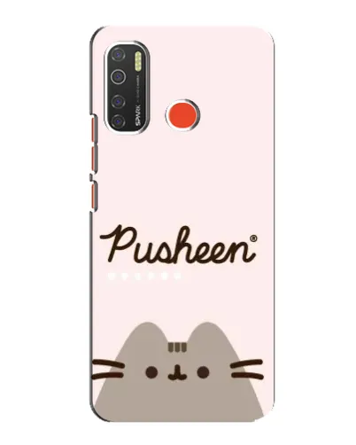 Чохол для TECNO Spark 5 з картинкою «Pusheen логотип»