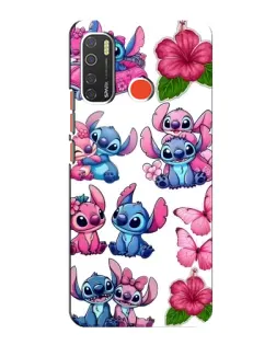 Чохол для TECNO Spark 5 з картинкою «Стікери Stitch та Angel»
