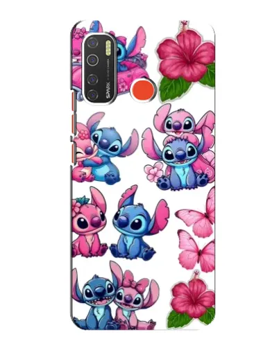 Чохол для TECNO Spark 5 з картинкою «Стікери Stitch та Angel» Чохол для TECNO Spark 5 з картинкою «Стікери Stitch та Angel»