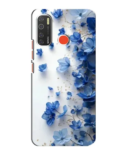 Чехол для TECNO Spark 5 с картинкой «Голубой цветочный каскад» Чехол для TECNO Spark 5 с картинкой «Голубой цветочный каскад»