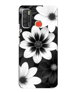 Чехол для TECNO Spark 5 с картинкой «Монохромные астры» Чехол для TECNO Spark 5 с картинкой «Монохромные астры»