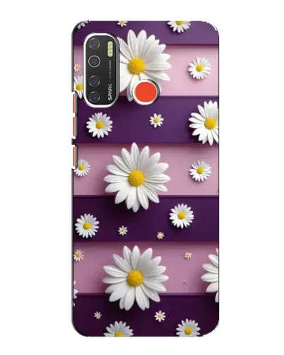 Чехол для TECNO Spark 5 с картинкой «Ромашки на фиолетовом» Чехол для TECNO Spark 5 с картинкой «Ромашки на фиолетовом»