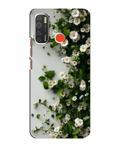 Чехол для TECNO Spark 5 с картинкой «Ветка мелких белых цветов» Чехол для TECNO Spark 5 с картинкой «Ветка мелких белых цветов»