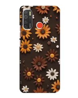Чехол для TECNO Spark 5 с картинкой «Узор из маленьких подсолнухов» Чехол для TECNO Spark 5 с картинкой «Узор из маленьких подсолнухов»