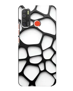 Чохол для TECNO Spark 5 з картинкою «Біла об'ємна сітка» Чохол для TECNO Spark 5 з картинкою «Біла об'ємна сітка»