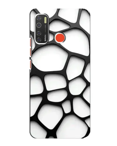 Чохол для TECNO Spark 5 з картинкою «Біла об'ємна сітка» Чохол для TECNO Spark 5 з картинкою «Біла об'ємна сітка»