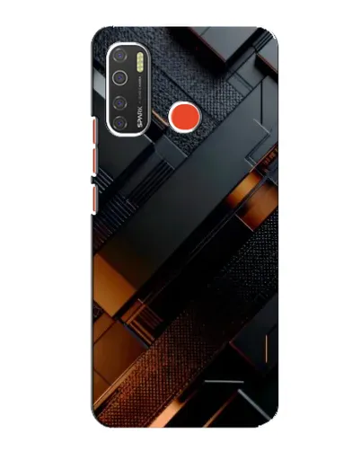 Чохол для TECNO Spark 5 з картинкою «Чорні геометричні блоки» Чохол для TECNO Spark 5 з картинкою «Чорні геометричні блоки»
