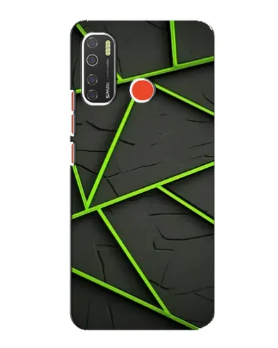 Чохол для TECNO Spark 5 з картинкою «Зелені геометричні лінії» Чохол для TECNO Spark 5 з картинкою «Зелені геометричні лінії»