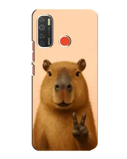 Чехол для TECNO Spark 5 с картинкой «Капибара виктория» Чехол для TECNO Spark 5 с картинкой «Капибара виктория»