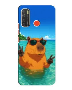 Чехол для TECNO Spark 5 с картинкой «Морская капибара» Чехол для TECNO Spark 5 с картинкой «Морская капибара»