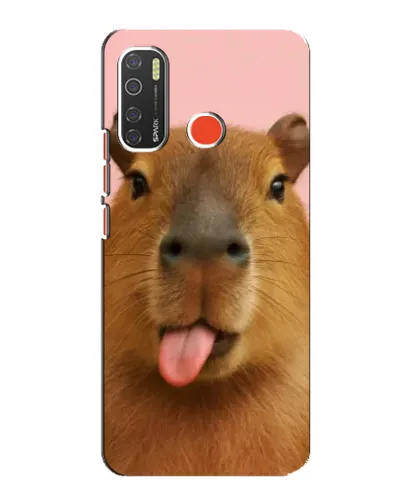 Чехол для TECNO Spark 5 с картинкой «Капибара с языком» Чехол для TECNO Spark 5 с картинкой «Капибара с языком»