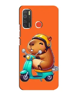 Чехол для TECNO Spark 5 с картинкой «Капибара на скутере» Чехол для TECNO Spark 5 с картинкой «Капибара на скутере»