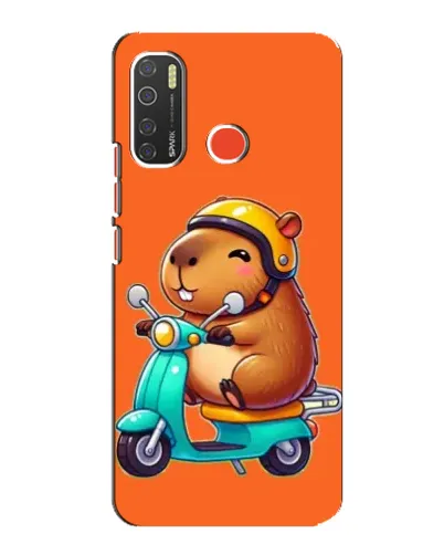 Чехол для TECNO Spark 5 с картинкой «Капибара на скутере» Чехол для TECNO Spark 5 с картинкой «Капибара на скутере»