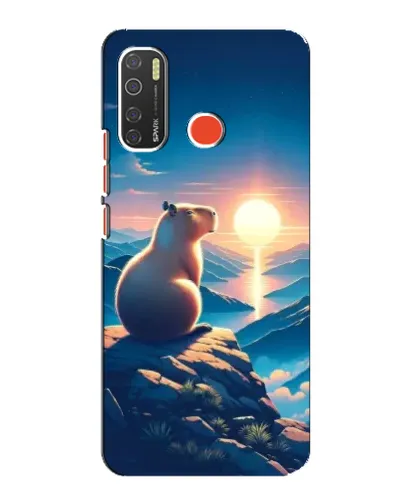 Чехол для TECNO Spark 5 с картинкой «Закат солнца с капибарой» Чехол для TECNO Spark 5 с картинкой «Закат солнца с капибарой»