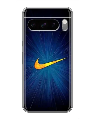 Чехол для TECNO Spark 50 с картинкой «Синий пульс Nike» Чехол для TECNO Spark 50 с картинкой «Синий пульс Nike»