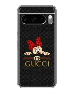 Чохол для TECNO Spark 50 з картинкою «Мінні Маус Gucci — чорний»