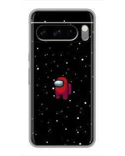 Чехол для TECNO Spark 50 с картинкой «Красный Among Us»