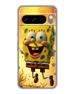 Чехол для TECNO Spark 50 с картинкой «Губка Боб прыгает» Чехол для TECNO Spark 50 с картинкой «Губка Боб прыгает»