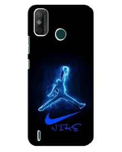 Чохол для TECNO Spark 6 GO (KE5) з картинкою «Jordan Neon Blue»