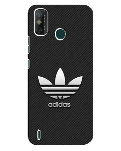 Чехол для TECNO Spark 6 GO (KE5) с картинкой «Adidas Карбоновая текстура»