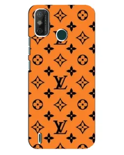 Чехол для TECNO Spark 6 GO (KE5) с картинкой «Оранжевый стиль LV»