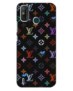Чехол для TECNO Spark 6 GO (KE5) с картинкой «Цветная монограмма LV»