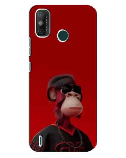 Чехол для TECNO Spark 6 GO (KE5) с картинкой «Bored Ape в красном» Чехол для TECNO Spark 6 GO (KE5) с картинкой «Bored Ape в красном»