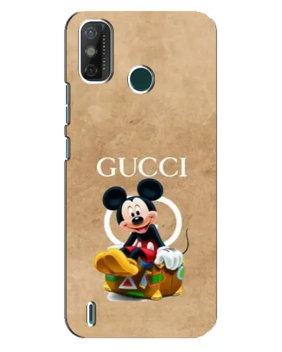 Чехол для TECNO Spark 6 GO (KE5) с картинкой «Микки Маус Gucci — крафт»