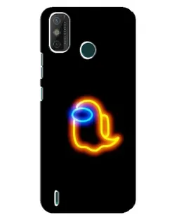 Чехол для TECNO Spark 6 GO (KE5) с картинкой «Among Us неоновое сияние»