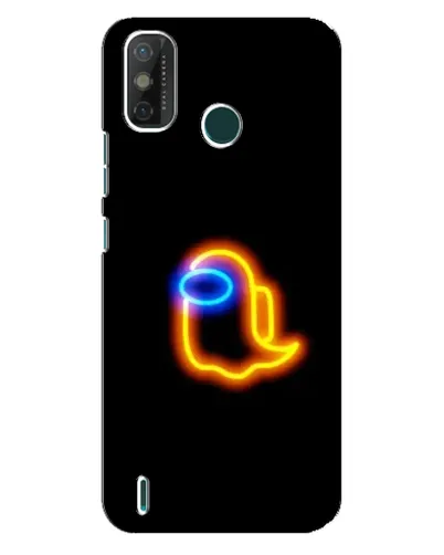 Чехол для TECNO Spark 6 GO (KE5) с картинкой «Among Us неоновое сияние»