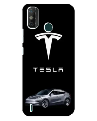 Чехол для TECNO Spark 6 GO (KE5) с картинкой «Tesla Model Y»