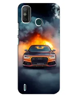 Чехол для TECNO Spark 6 GO (KE5) с картинкой «Audi в огненном дыму» Чехол для TECNO Spark 6 GO (KE5) с картинкой «Audi в огненном дыму»