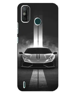 Чехол для TECNO Spark 6 GO (KE5) с картинкой «Lamborghini симметрия дорог»
