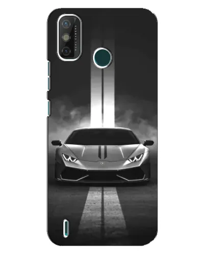 Чехол для TECNO Spark 6 GO (KE5) с картинкой «Lamborghini симметрия дорог»