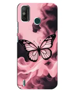 Чехол для TECNO Spark 6 GO (KE5) с картинкой «Бабочка в дыму»