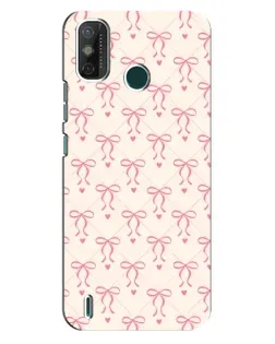 Чехол для TECNO Spark 6 GO (KE5) с картинкой «Розовые бантики Coquette»