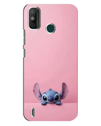 Чехол для TECNO Spark 6 GO (KE5) с картинкой «Stitch выглядывает»