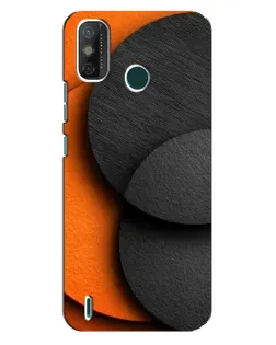 Чехол для TECNO Spark 6 GO (KE5) с картинкой «Геометрия оранжевых кругов»