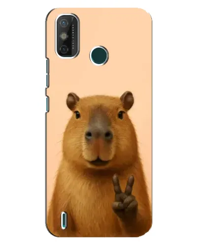 Чехол для TECNO Spark 6 GO (KE5) с картинкой «Капибара виктория»