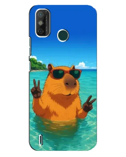Чехол для TECNO Spark 6 GO (KE5) с картинкой «Морская капибара»